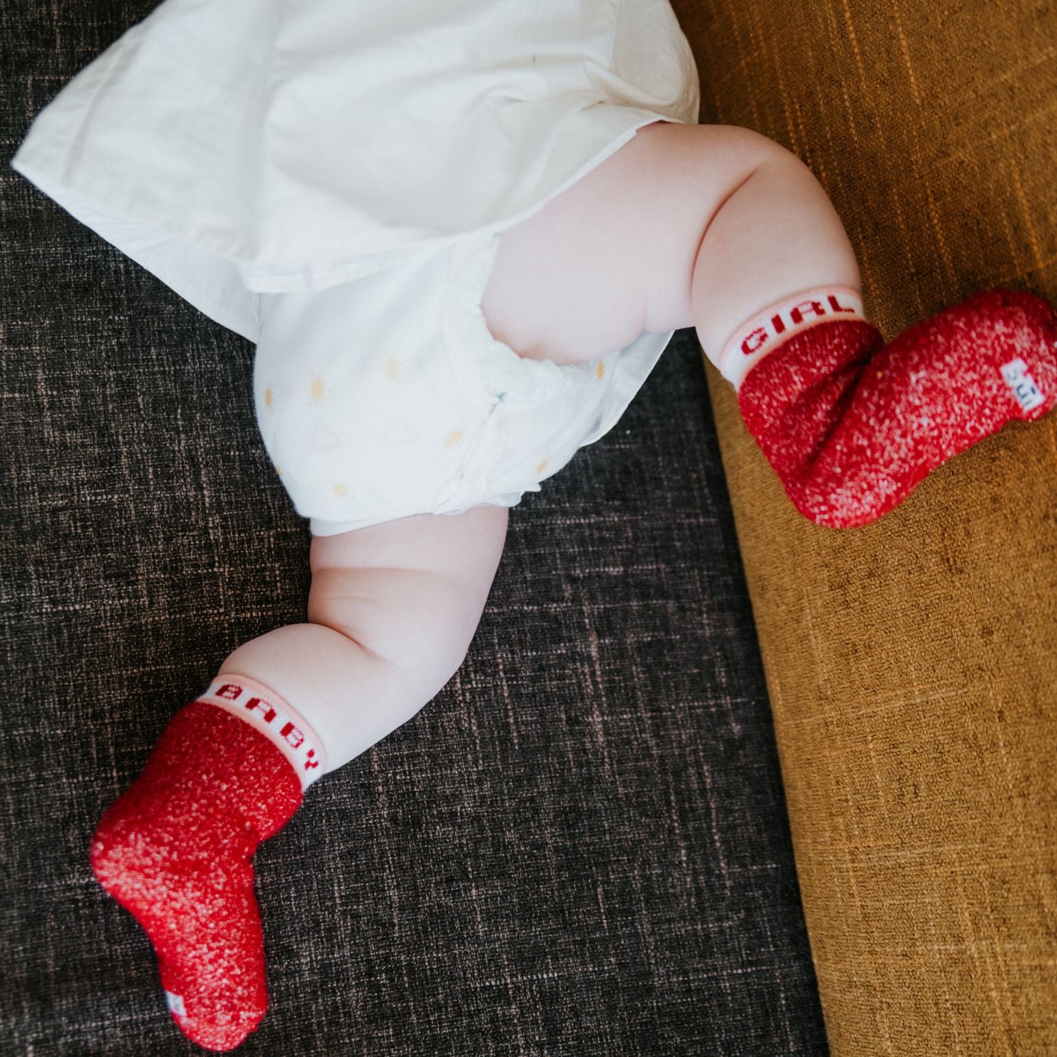 Elégantes chaussettes chaudes en coton pour bébé taille 0/4 mois 000 avec  nœud pailleté