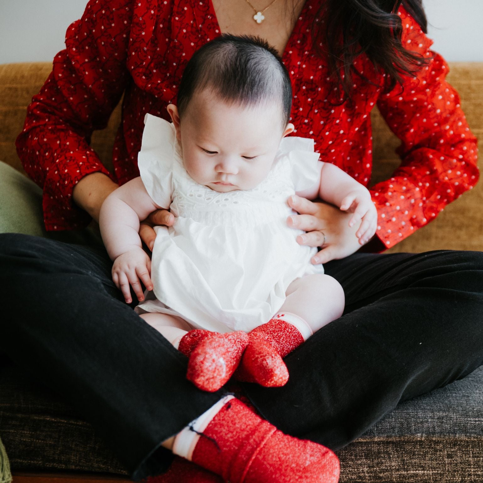Chaussettes bébé 4-12 mois en coton bio Bleu Lässig - Dröm Design